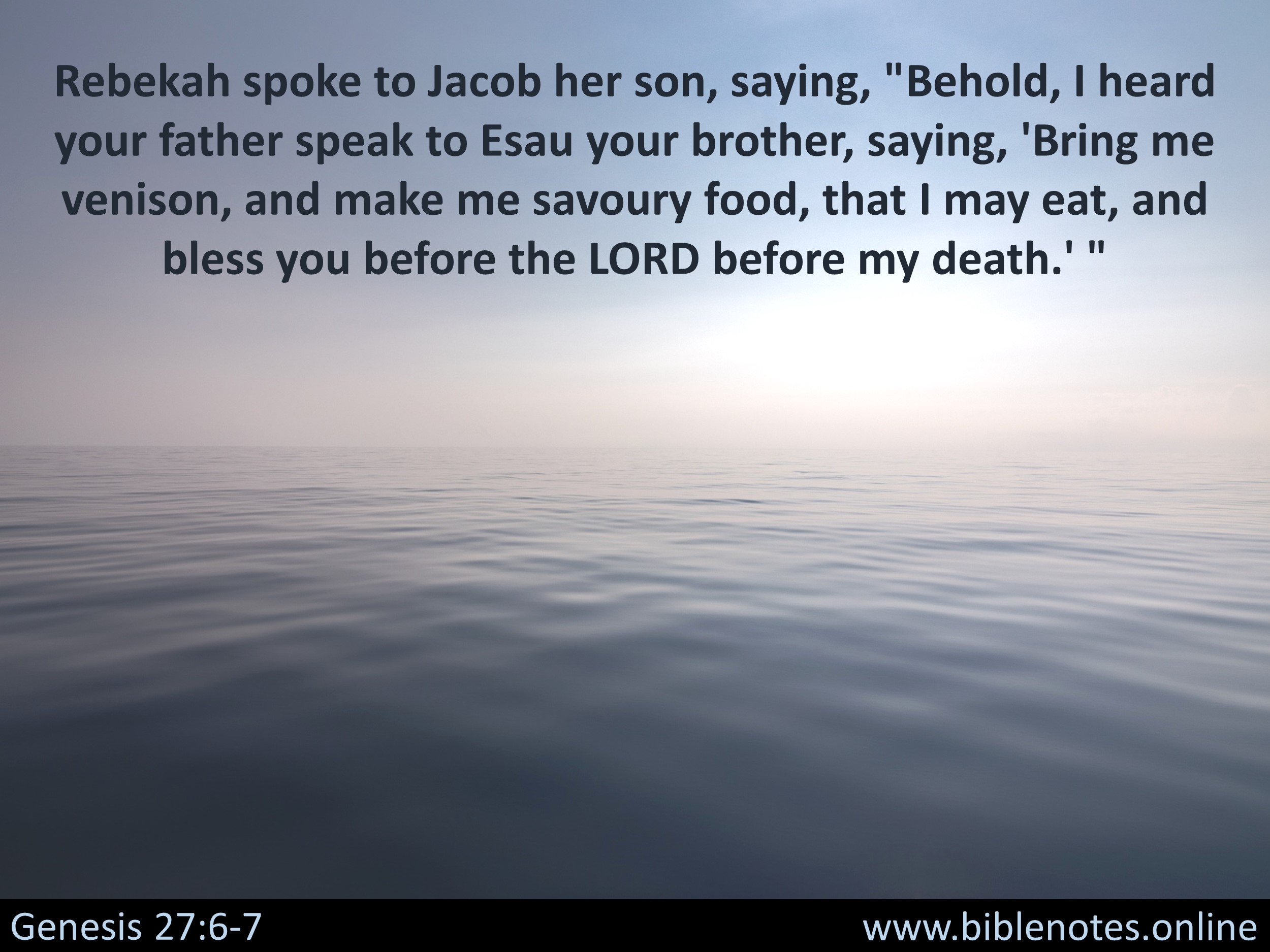 Bible Verse from Genesis Chapter 27