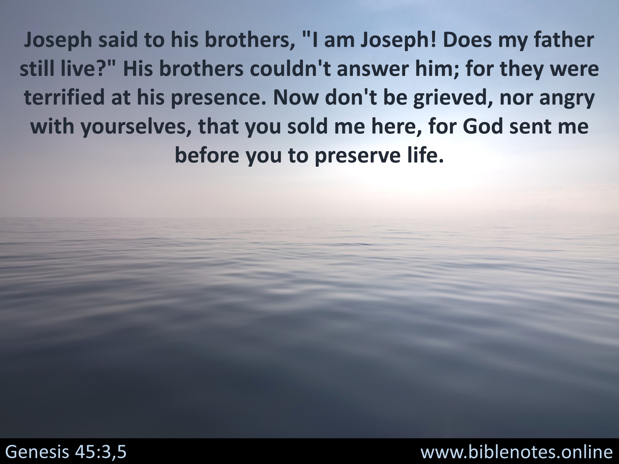 Bible Verse from Genesis Chapter 45