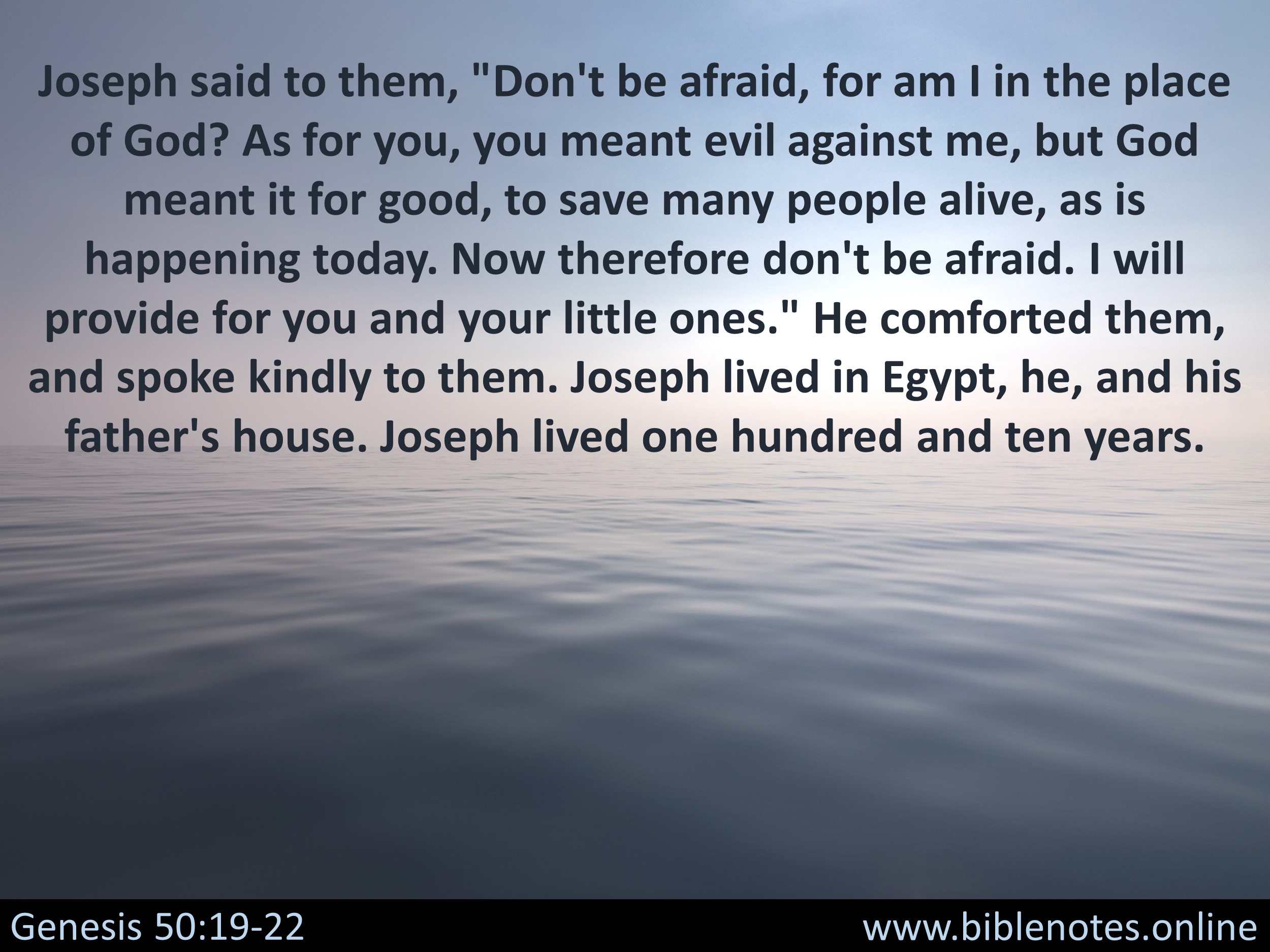 Bible Verse from Genesis Chapter 50