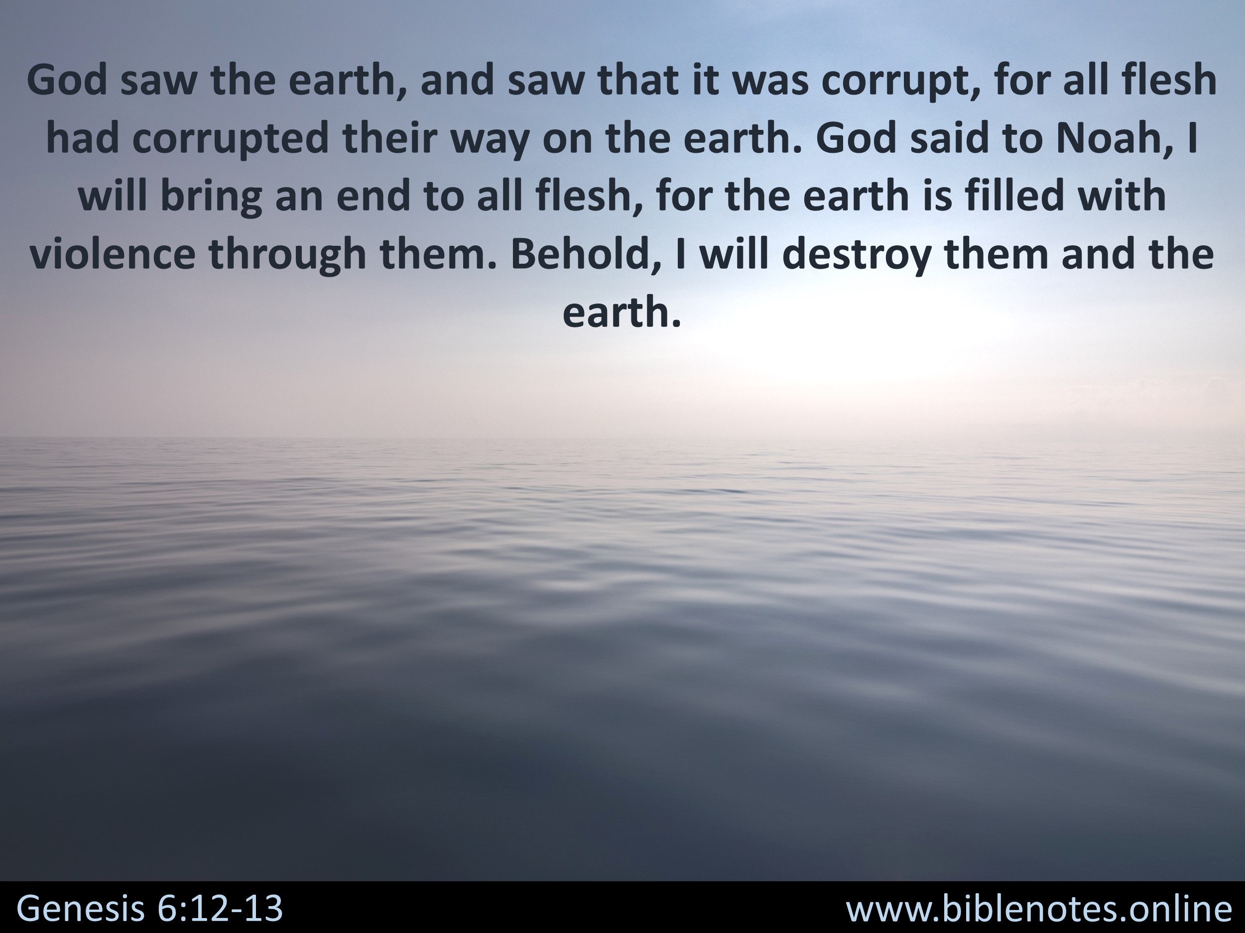 Bible Verse from Genesis Chapter 6